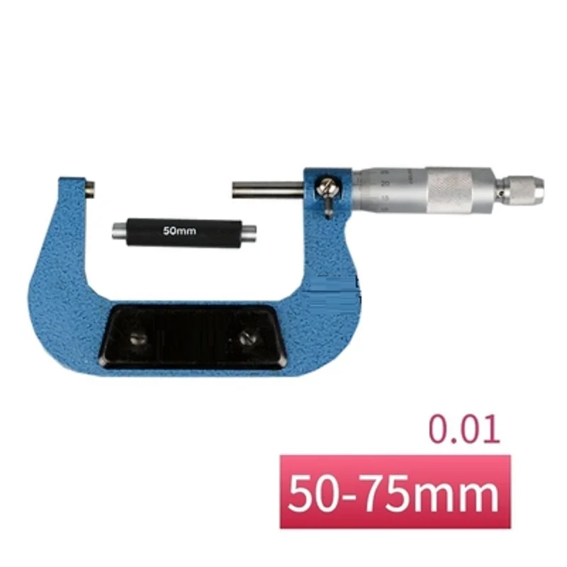 075mm 0.01 Precision Micrometer Screw Gauge Screwthread Outside