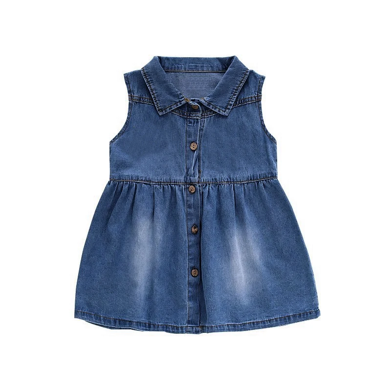 

NIGO Girls Summer Sleeveless Denim Dress #nigo31971