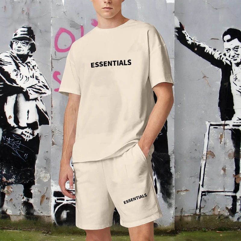 korte broek en shirt set heren merk