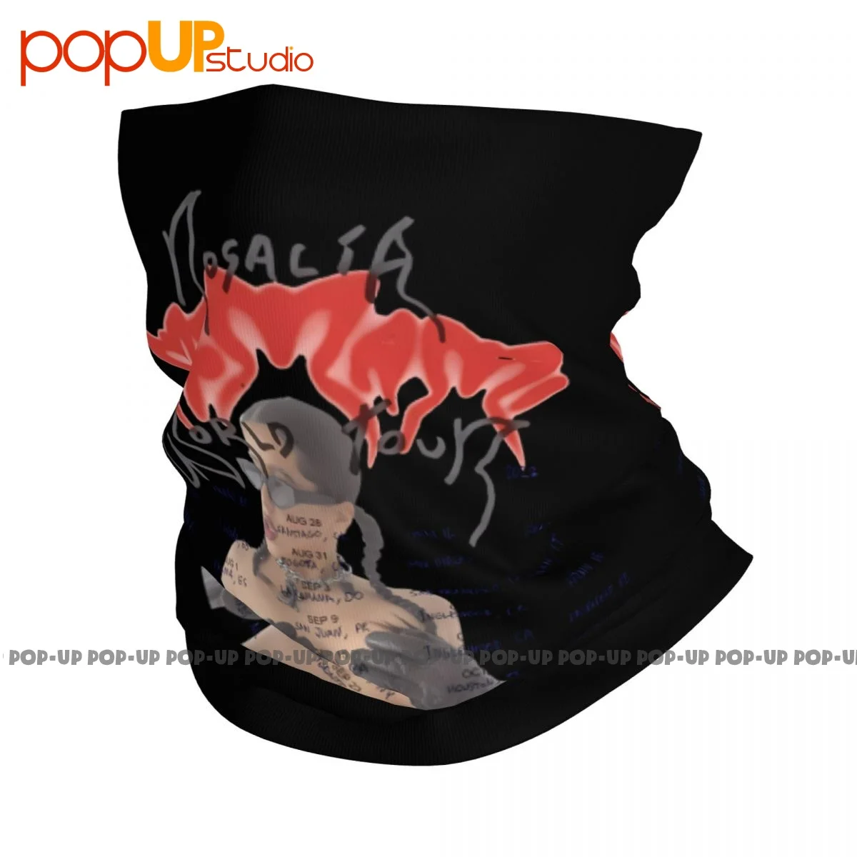 Motomami Rosalia World Tour North America P-531 Neck Gaiter Bandana Scarf Face Mask