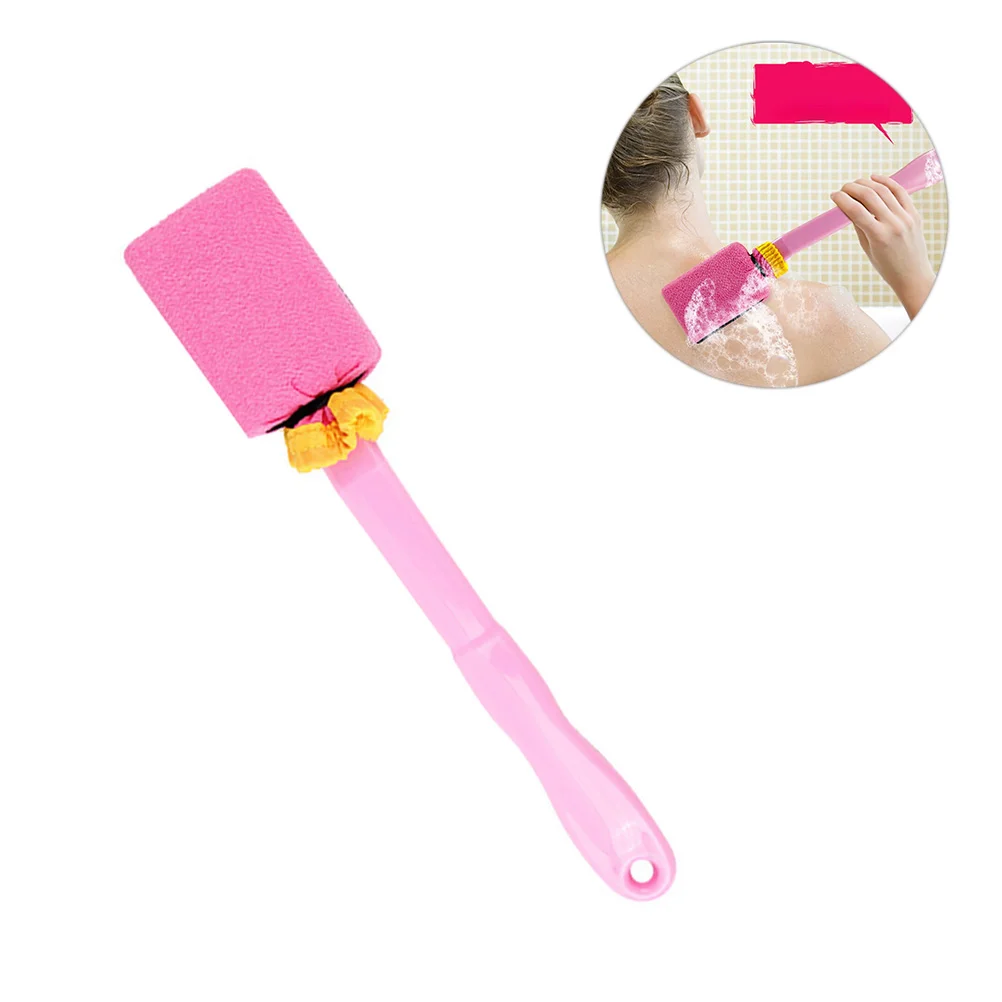 

Long Handle Bath Brush Bathroom Shower Brush Rubbing Back Bath Brush Shower Bath Back Brush (Random Color)