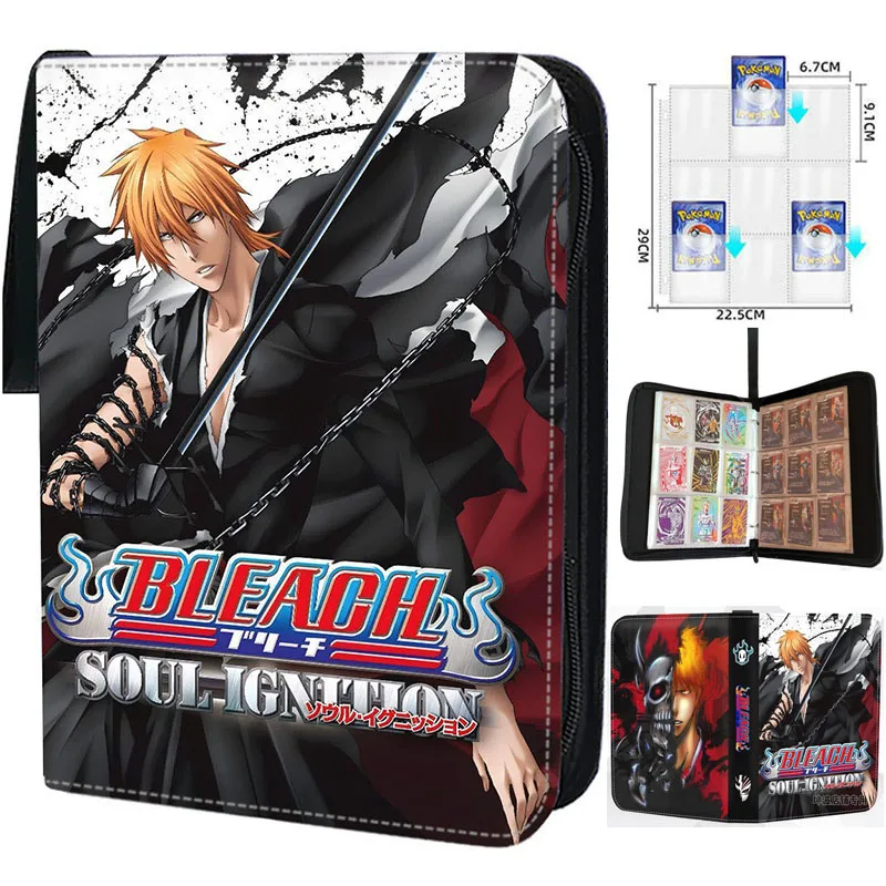 BLEACH Card Holder Album Cartoon Movie Anime Game Card Book Portable