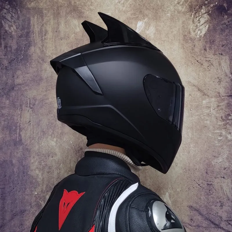 Profissional de segurança lente dupla corrida moto rcycle capacete cross  country capacete rosto cheio dot aprovado casco moto - AliExpress