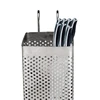 Stainless Steel Chopsticks Holder Hanging Cutlery Drying Basket Tableware Drainer with Hooks Kitchen Utensil(B) 4