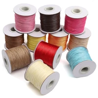 10m/lot Korean Waxed Cotton Cord Waxed Thread Cord String Strap Necklace Rope Bead For DIY Bracelet For Jewelry Making Findings 1