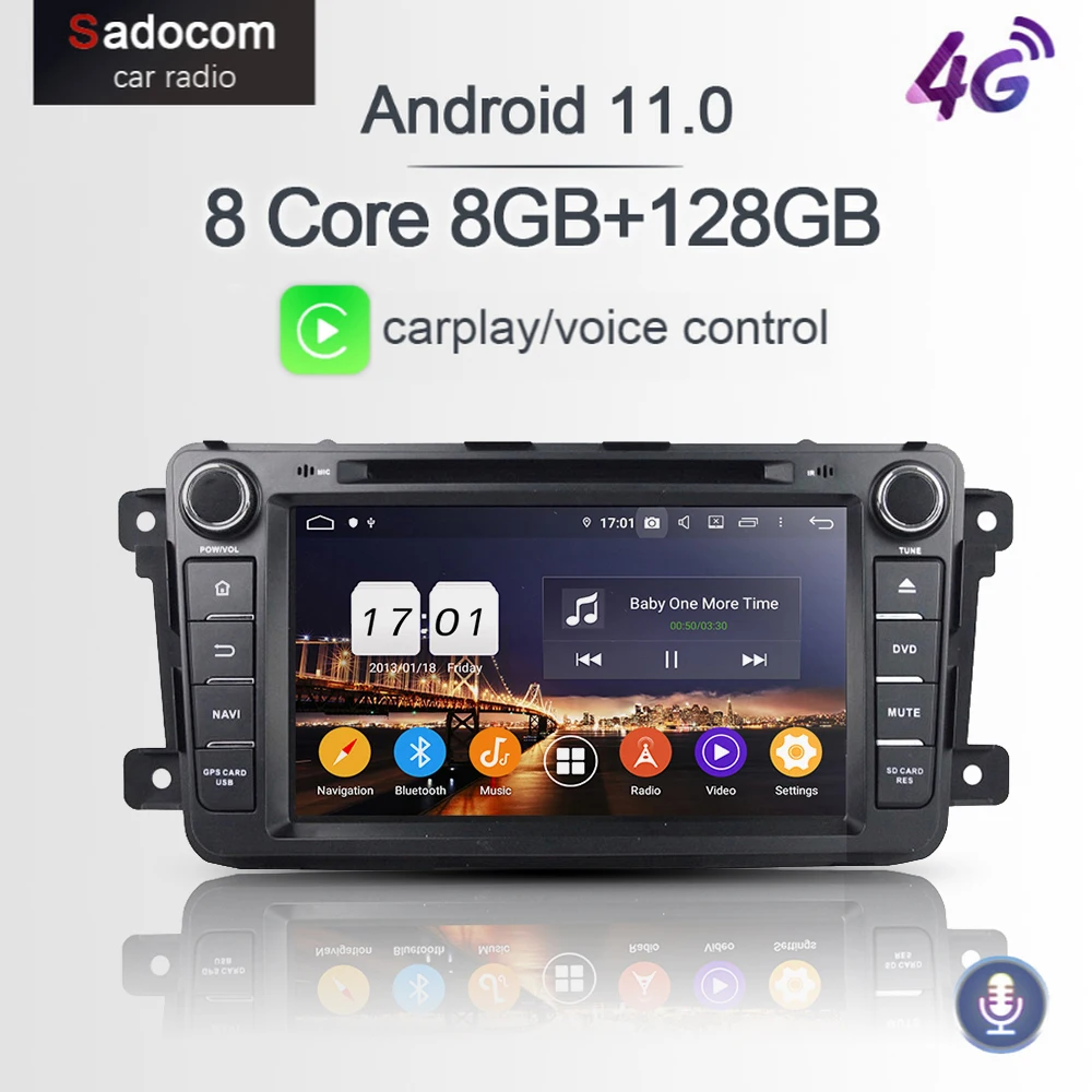 720P DSP PX6 2 din Android 11 0 для Mazda CX-9 2012 2013 8 ядер ГБ + 68 Автомобильный мультимедийный DVD