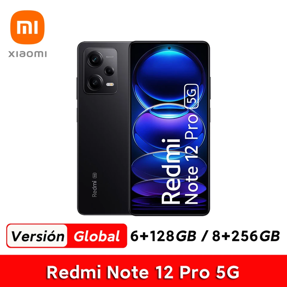 Xiaomi Redmi Note 12 Pro 5G Smartphone 128GB/256GB, MediaTek Dimensity 1080,  Pantalla AMOLED de 6,67 y 120 Hz, Cámara triple de 50 MP, Carga turbo de  67 W (Versión Global 3 Años de Garantía) - AliExpress