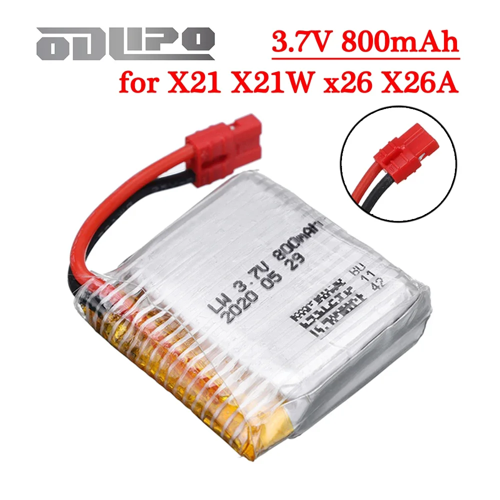 Batterie Drone SYMA X21 X21W X26 800mAh Lipo - Lot 1 à 10