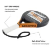 INSUM Padel Racket 2022 Carbon Fiber Soft EVA Surface High Balance Diamond Shape Sports Racket for Advanced Players Paddle 6