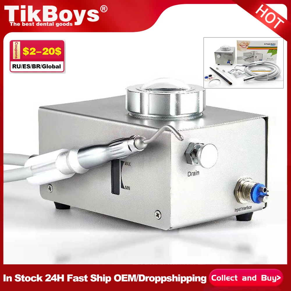 Dental Sandblaster Gun Aluminum Scrub Machine Micro Blaster Microetcher