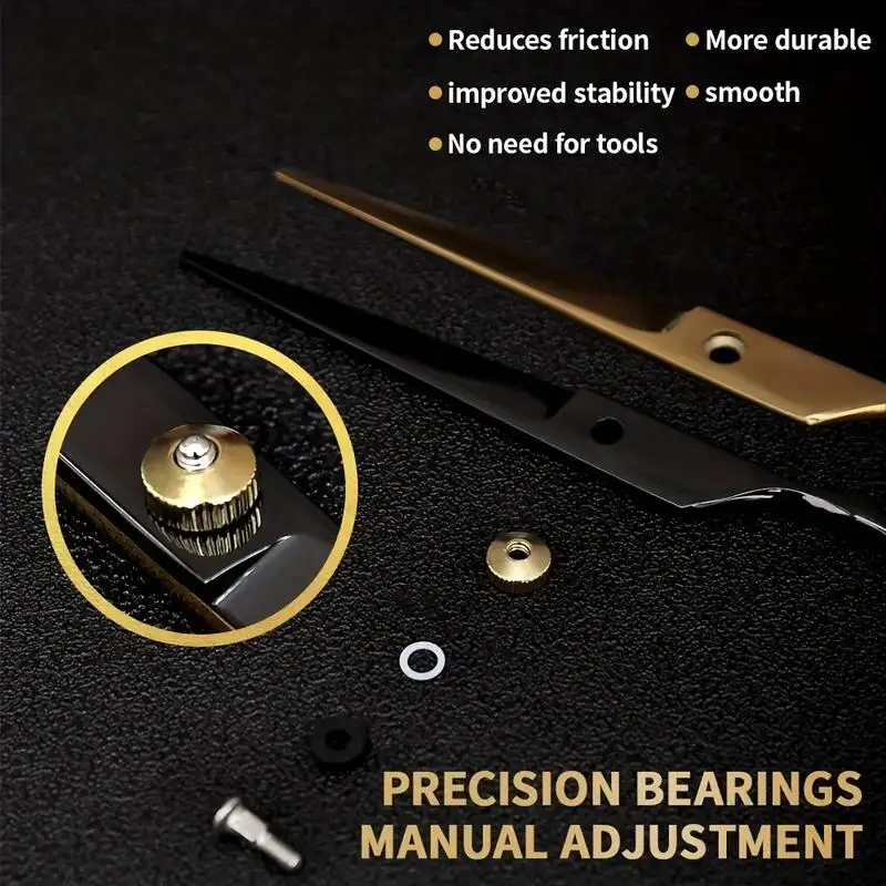 6 Inch Barber Scissors Kit Hair Cutting Scissors Barber Accessories Professional Tail Comb Cape Set
