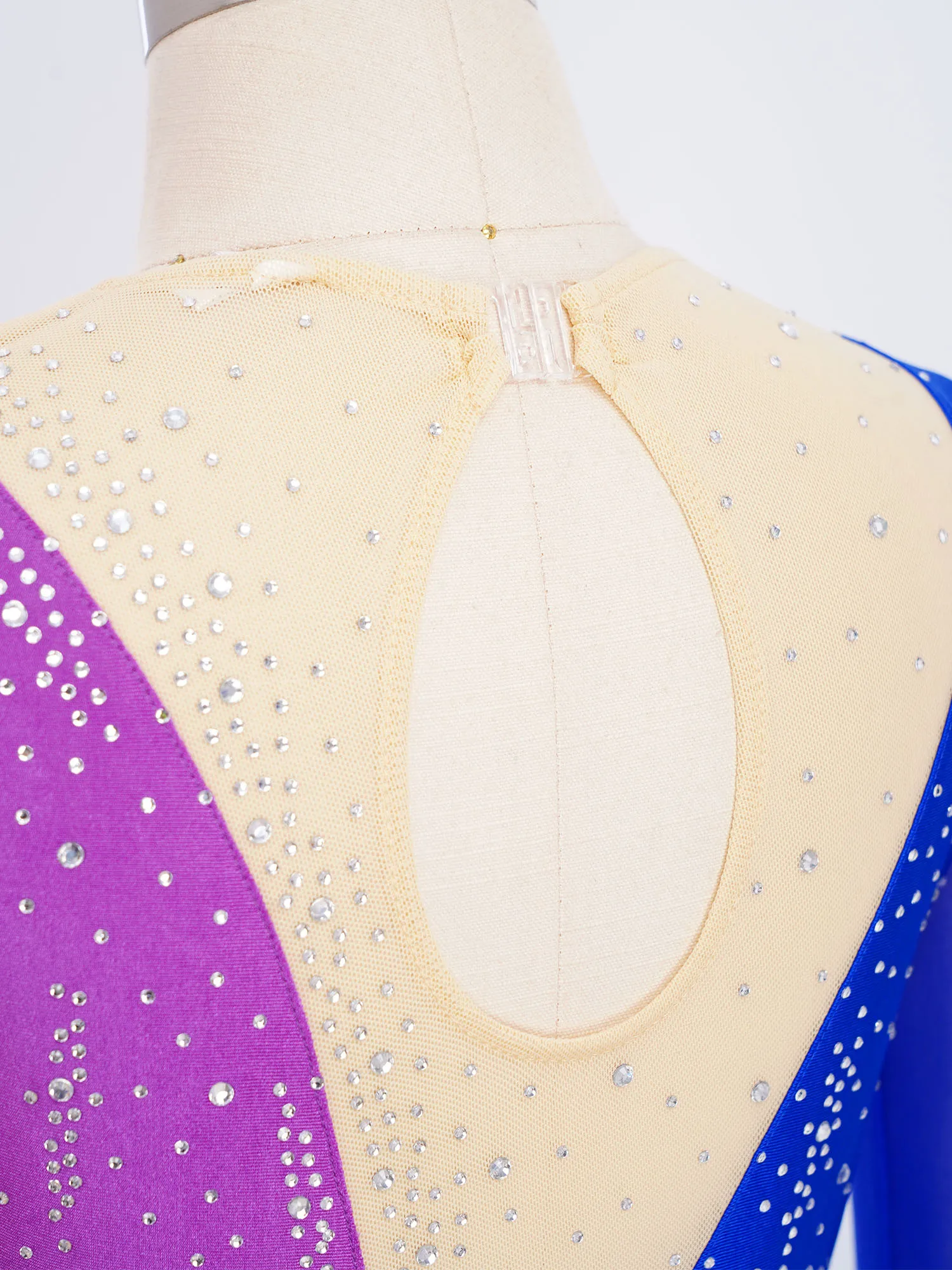 Kinder Mädchen Glänzende Strasssteine Gymnastik Overall Langarm Ballett Tanz Trikot für Eiskunstlauf Akrobatik Yoga Leistung – Detail 30