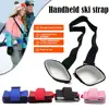 New Skiing Pole Shoulder Hand Carrier Lash Handle Straps Adjustable Buck Hook Loop Protecting Black Nylon Ski Handle Strap Bag 2