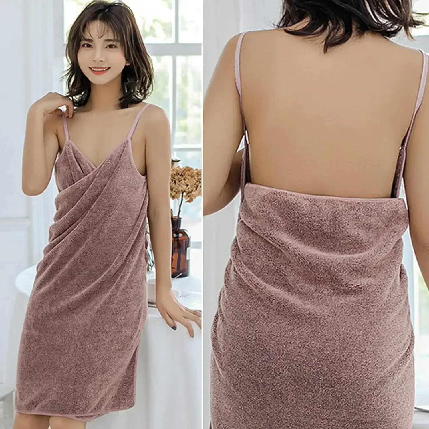 Soft Quick Drying Bath Towel Wrap for Ladies
