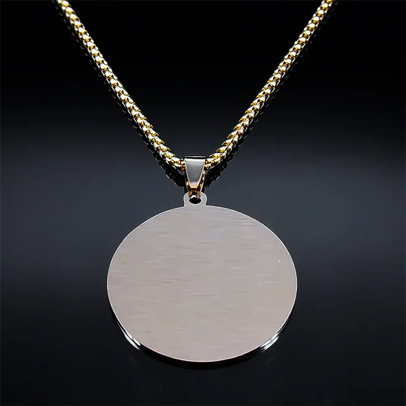 Tetragrammaton Collana ebraica di Geova per uomo Donna Acciaio inossidabile Cristianesimo Yahweh Amuleto Collana con ciondolo zircone Gioielli