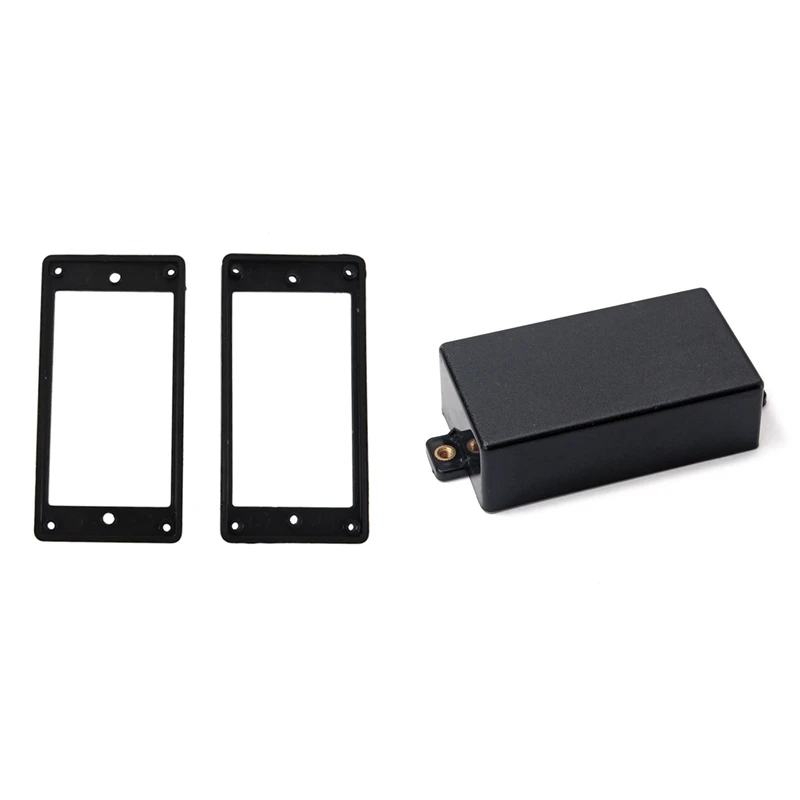 

Quality 2 Pcs Flat Humbucker Pickup Mounting Ring & 1 Pcs Plastic Sealed Humbucker Pickup Cover