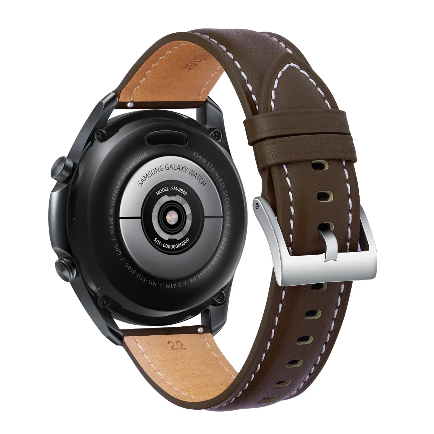 Premium 20mm Leather Watch Strap – Elegant Replacement Band