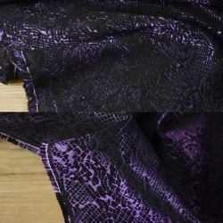 3D Jacquard Fabric Bright Purple Designer Apparel Sewing Fabric Wholesale Cloth for By The Meter Diy Material