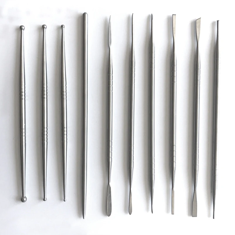 10pcsStainlessSteelClaySculptureEngraveToolsforModelingCarving