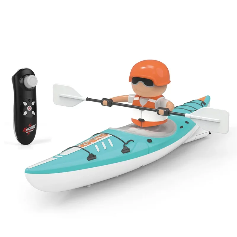 Mini Remote Control Boat Cross-Border 2.4g Light Bright Color Paddle Rc Paddle Kayak Kayak Summer Children's Outdoor Toy Gift 6