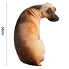 Animal Simulation Dog Pillows Creative 3D Simulation Dog Cushion Soft Plush Toys Cute Printed Throw Pillow Home Sofa Bed Decor 6