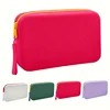 Square Silicone Storage Bag, Portable Travel Cosmetics and Toiletries Bag, Multifunctional Waterproof Cosmetic Bag with Zipper 1