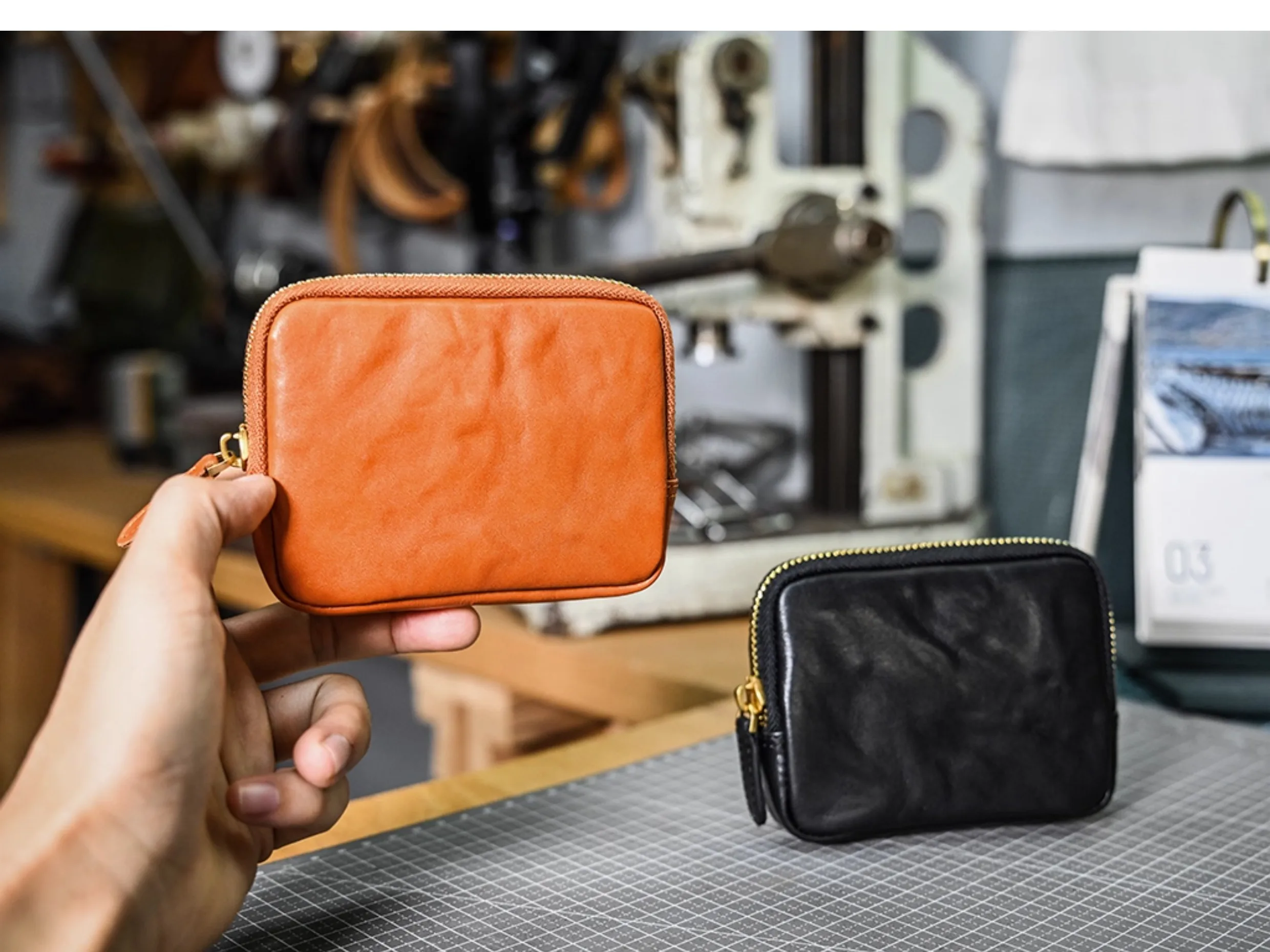 PNDME einfache Vintage pflanzlich gegerbte Rindsleder Männer Frauen Geldbörse lässig echtes Leder ID Karteninhaber Führerschein Brieftasche – Detail 21