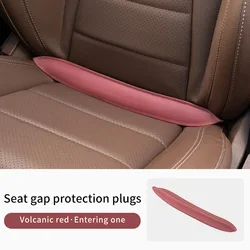 Car Seat Gap Filler - Universal Elastic PU Dustproof Interior Accessories (Set of 2) (Red 2 Pcs)