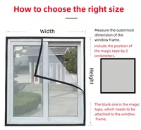 Summer mosquito proof door and window screens, available in various sizes (white) - Image 5