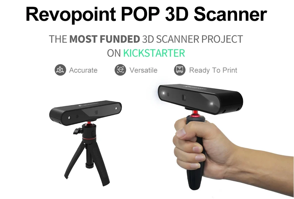 POP2 Handheld 3D scanner 3D mobile phone fixed portable full-color portrait digital recorder best scanner