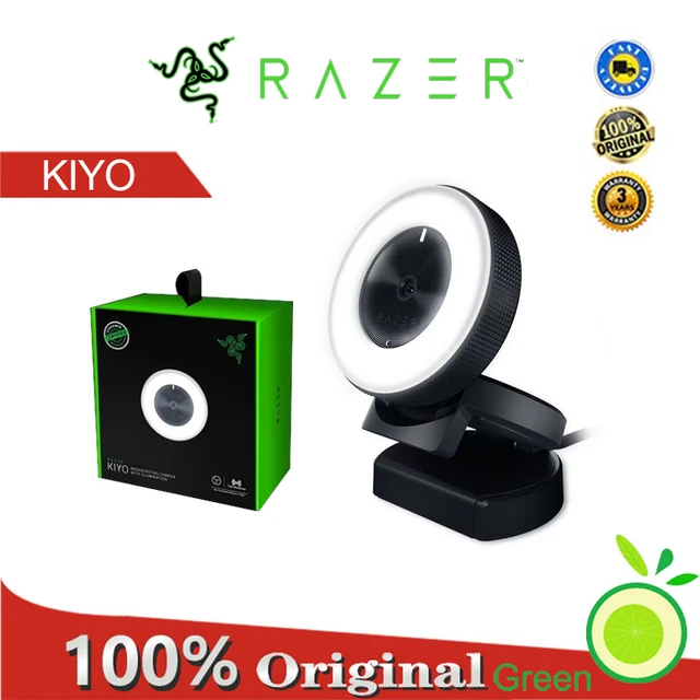 1080p Streaming Webcam with Adaptive Light Sensor - RAZER KIYO PRO