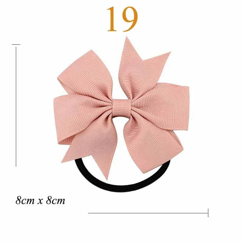 Elastic Hairband with 3 Knot and Floral Ribbon Accents - Handmade Girls' Party Hair Accessory