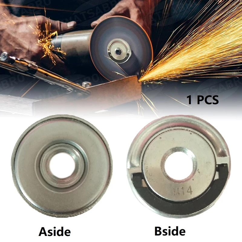 

Angle Grinder Nuts Flange Locking Nut Set M14 Thread For Quick Change Clamping Locking Release Angle Grinder Accessories