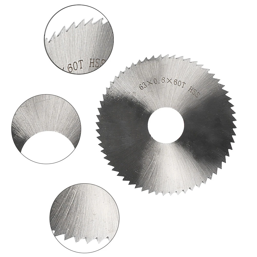 미니 원형 톱날, 전기 연삭 금속 절단기, 전동 공구 회전 공구, 63mm 보어 직경 16mm, 2 개