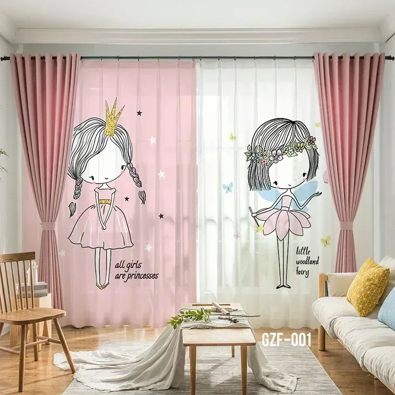 

22535-STB-Butterfly Sheer Curtains for Living Room Bedroom Window Treatment Kitchen