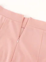 Women Mermaid Skirt High Waist Pink Trumpet Flare Fishtail Sheath Stylish Ruffles Elegant Party Event Elastic Classy Jupes Falad - Image 5