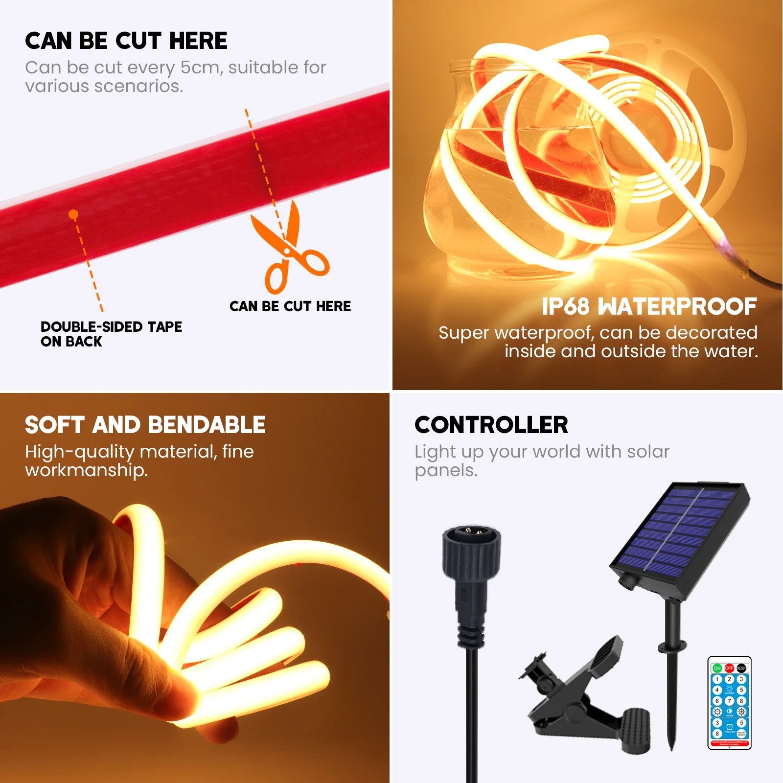 Рисунок 4 - Светодиодная лента на солнечной батарее