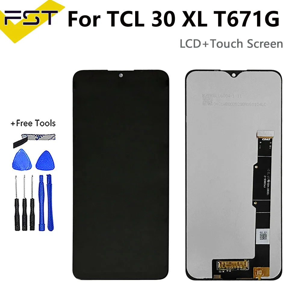 

100% Tested For TCL 30 XL 30XL T671G LCD Display Touch Screen Digitizer Assembly Repair Parts Replacement LCD TCL 30XL 2022 LCD