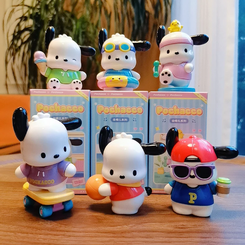 

Аниме-фигурка Sanrio почточо, модель автомобиля, дисплей, девушка, милая настольная коллекция, детское творчество, подарок на день рождения