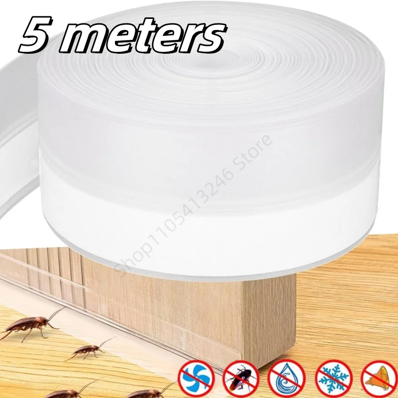 Self-Adhesive Silicone Weatherproof Seal Strip - 5M