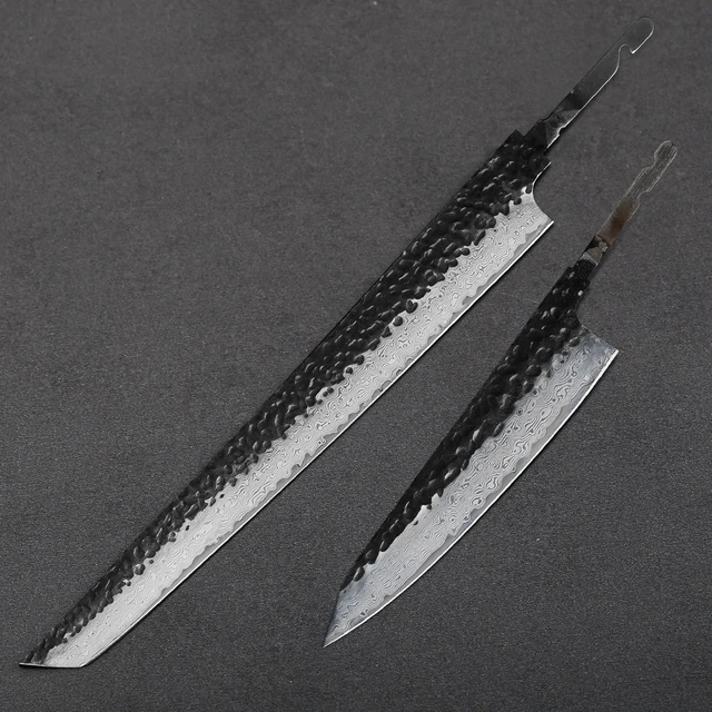 Lot Of 3 PCs Professional Kitchen Knives Blank Blade Set Custom