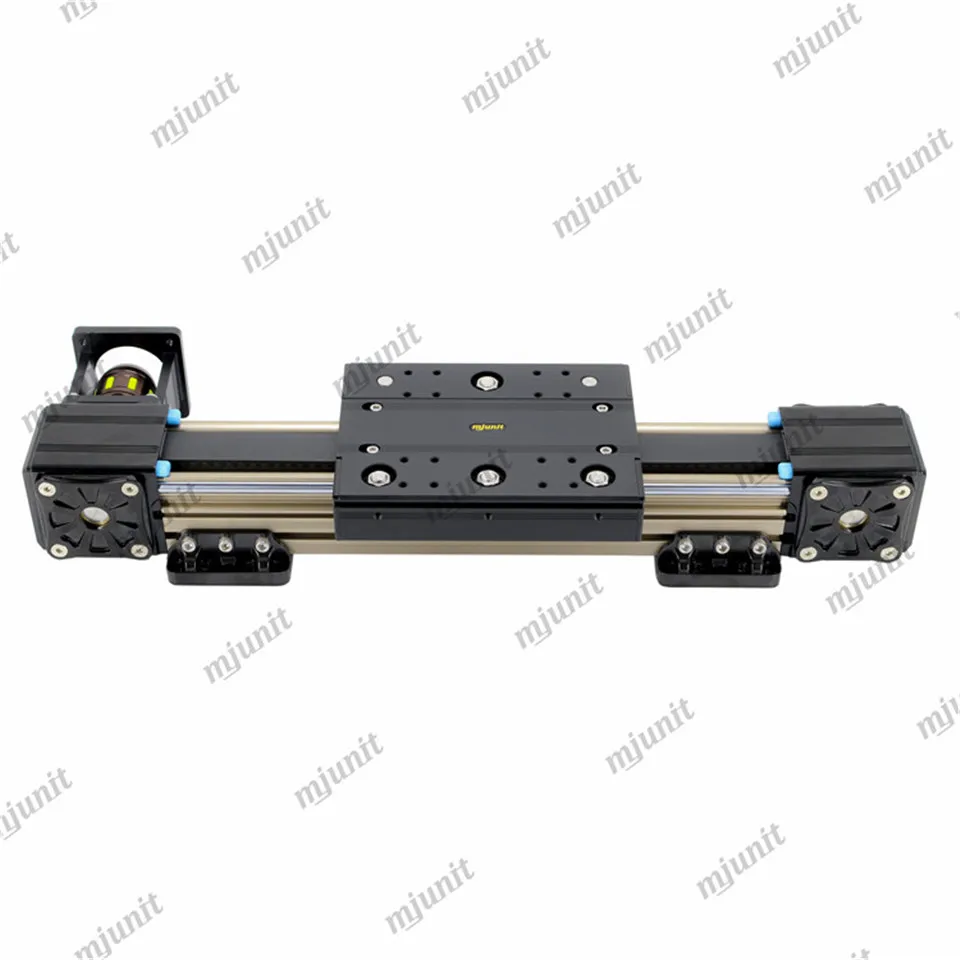 mjunit Exhibition Hall Linear LED Interactive Matrix 6 panel open close door synchronous belt module guide rail Multi screen up