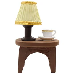 Adorable Mini Frog Resin Figurine in Rocking Chair Design with Book and Coffee Cup Decor (Table Lamp)