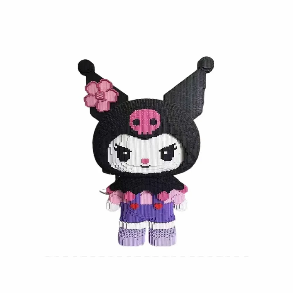 Sanrioed Kawaii аниме мультфильм серия Lego Cullomi строительные блоки головоломка маленькие частицы головоломки собранные игрушки орнамент