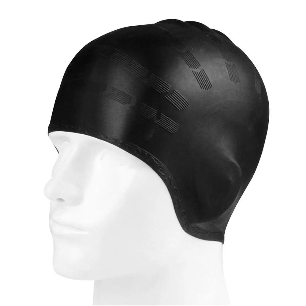 

Adults Swimming Caps Men Women Long Hair Waterproof Swim Pool Cap Ear Protect Large Natacion Badmuts Silicone Diving Hat