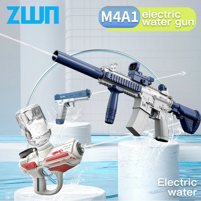 Summer Electric Pistol Water Guns Toys Full Automatic Shoot Beach Outdoor Fun Toy For Children Boys Girls Adults Gift Water Guns
