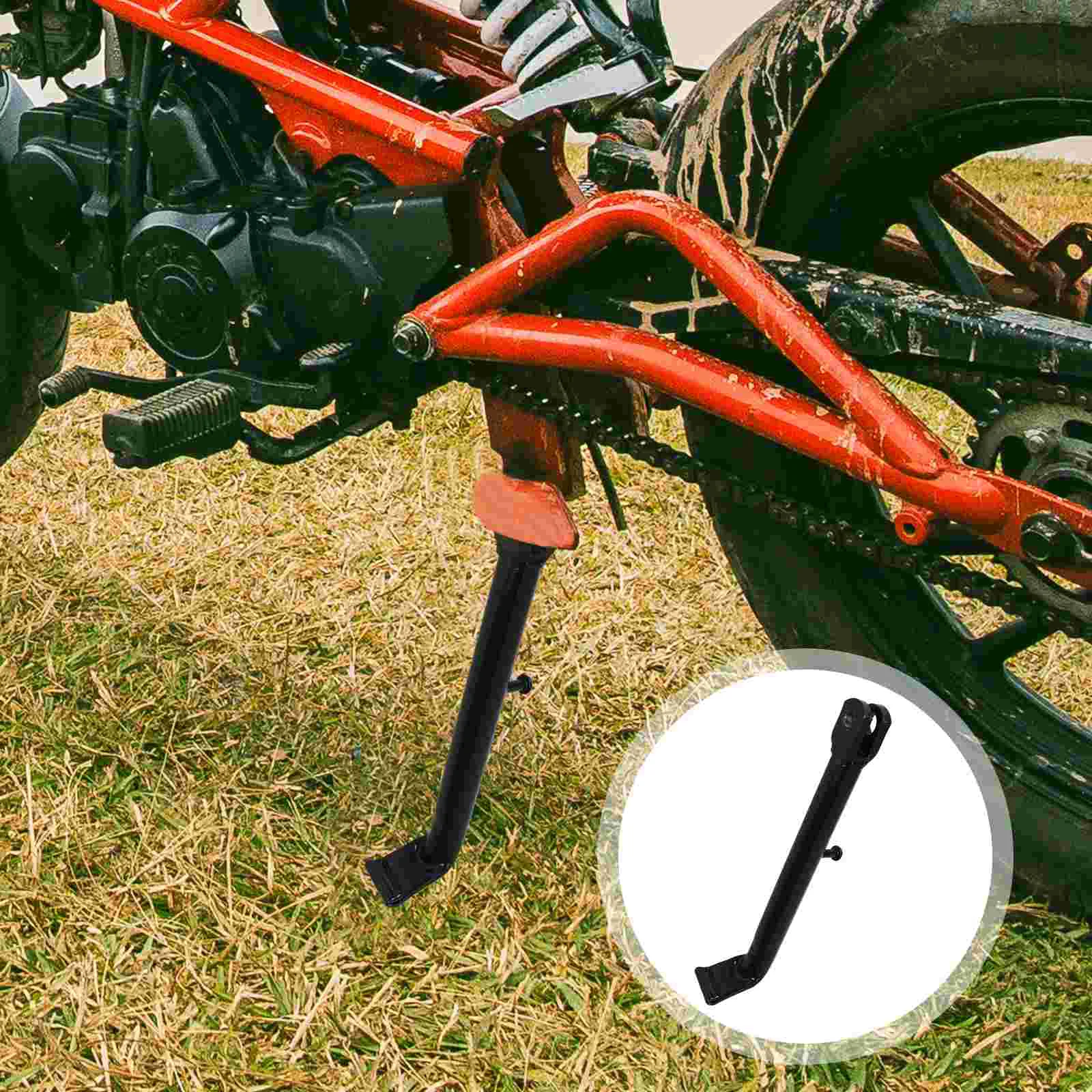 

Component Motorcycle Side Bracket Kickstand Support Steel Electric Scooter Assist Replacement