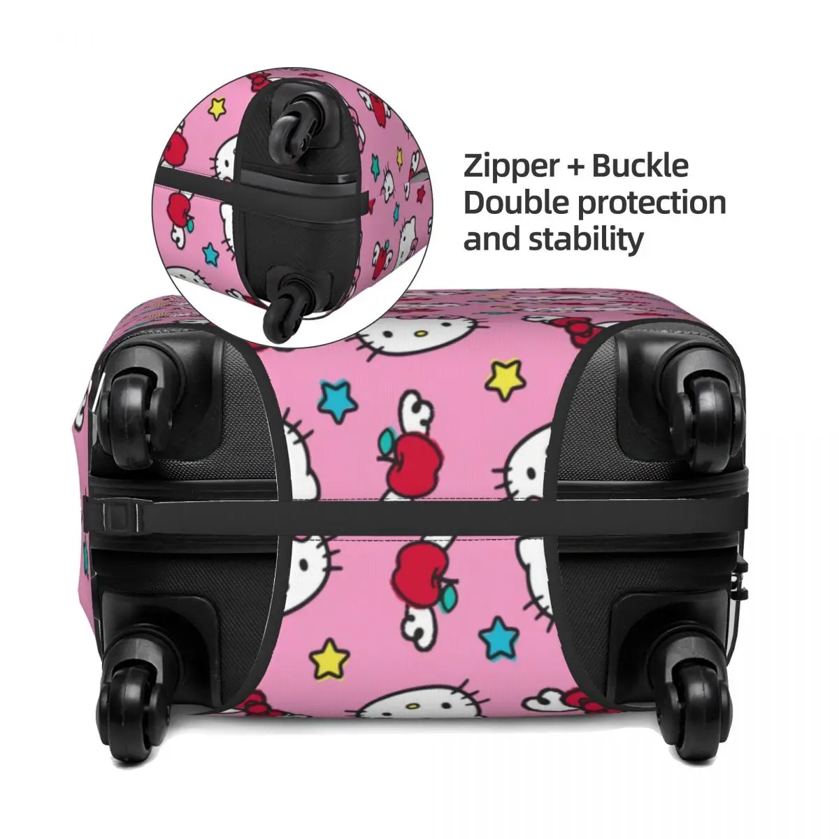 Custom Hello Kitty Sanrio Suitcase Cover Dust Proof Luggage Protective Covers for 18-32 inch 3