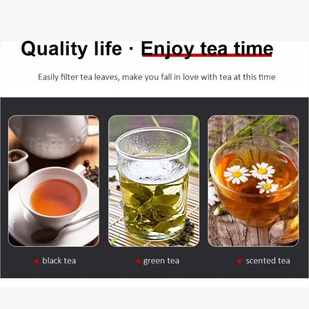 1PC Reusable stainless steel teapot Fine filtering tea set Fine sieve Stainless steel wire handle tea ball