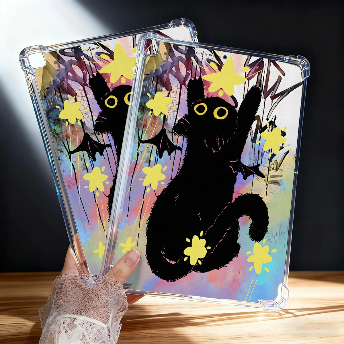 Silicone Cat Design Protective Tablet and Smartphone Cover